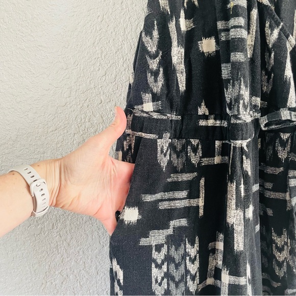 Madewell Black and White Patterned Jumpsuit - Picture 7 of 14